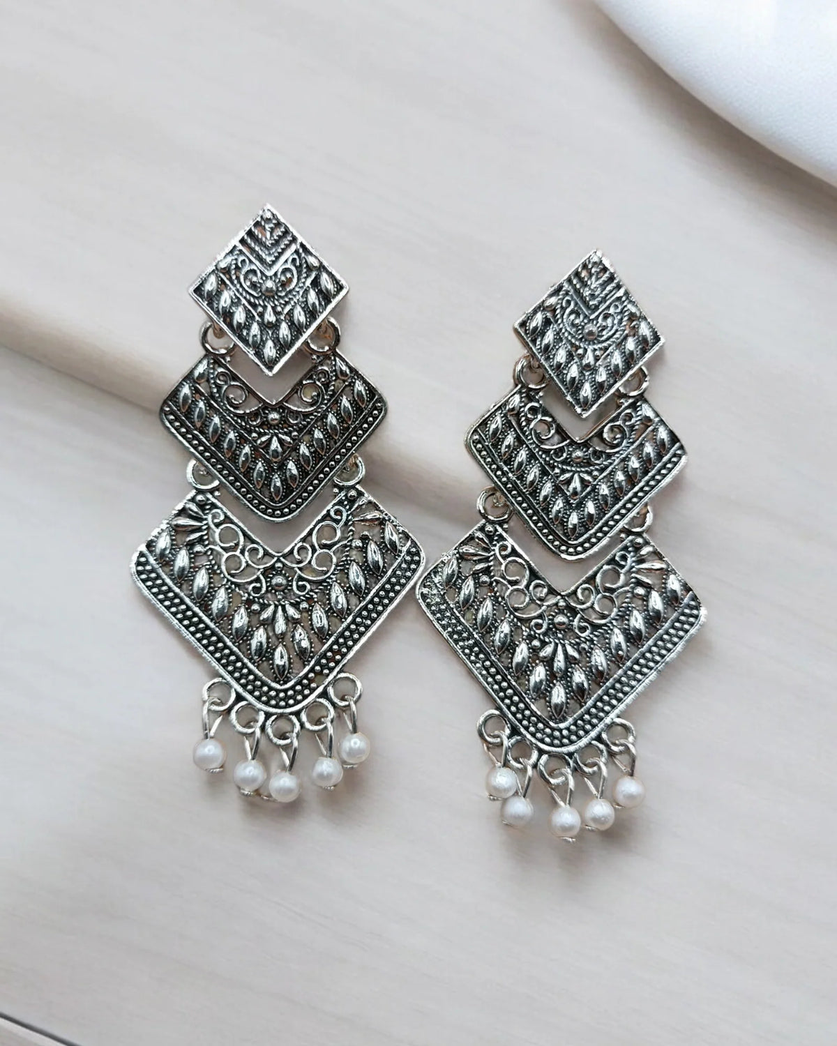Set of 8 Beautiful Medium and Small Oxidized Earrings[SKU :- OX9]