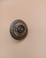 Antique Sunburst Oxidized Ring