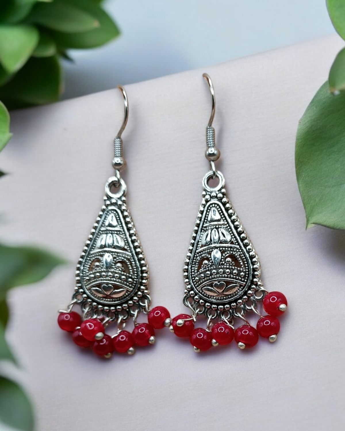 Round Pearl Drop Earrings for Women