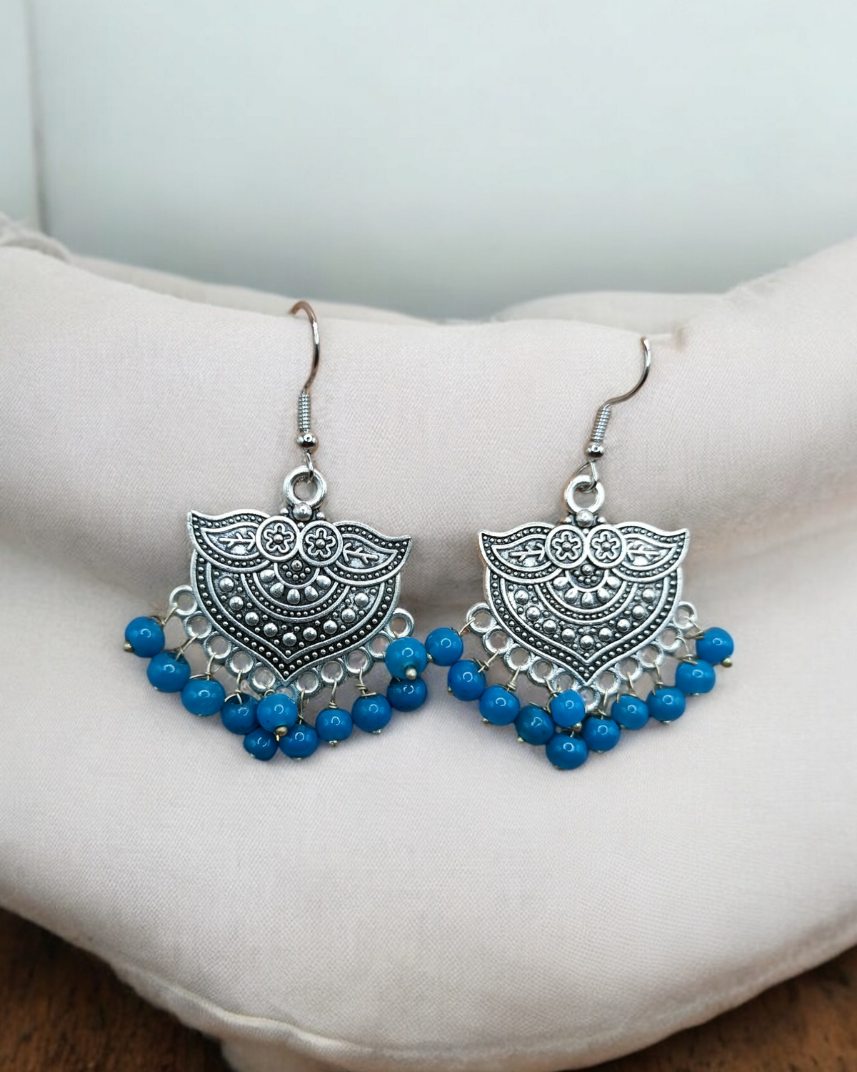 Handcrafted Multicolor Oxidized Jhumkas