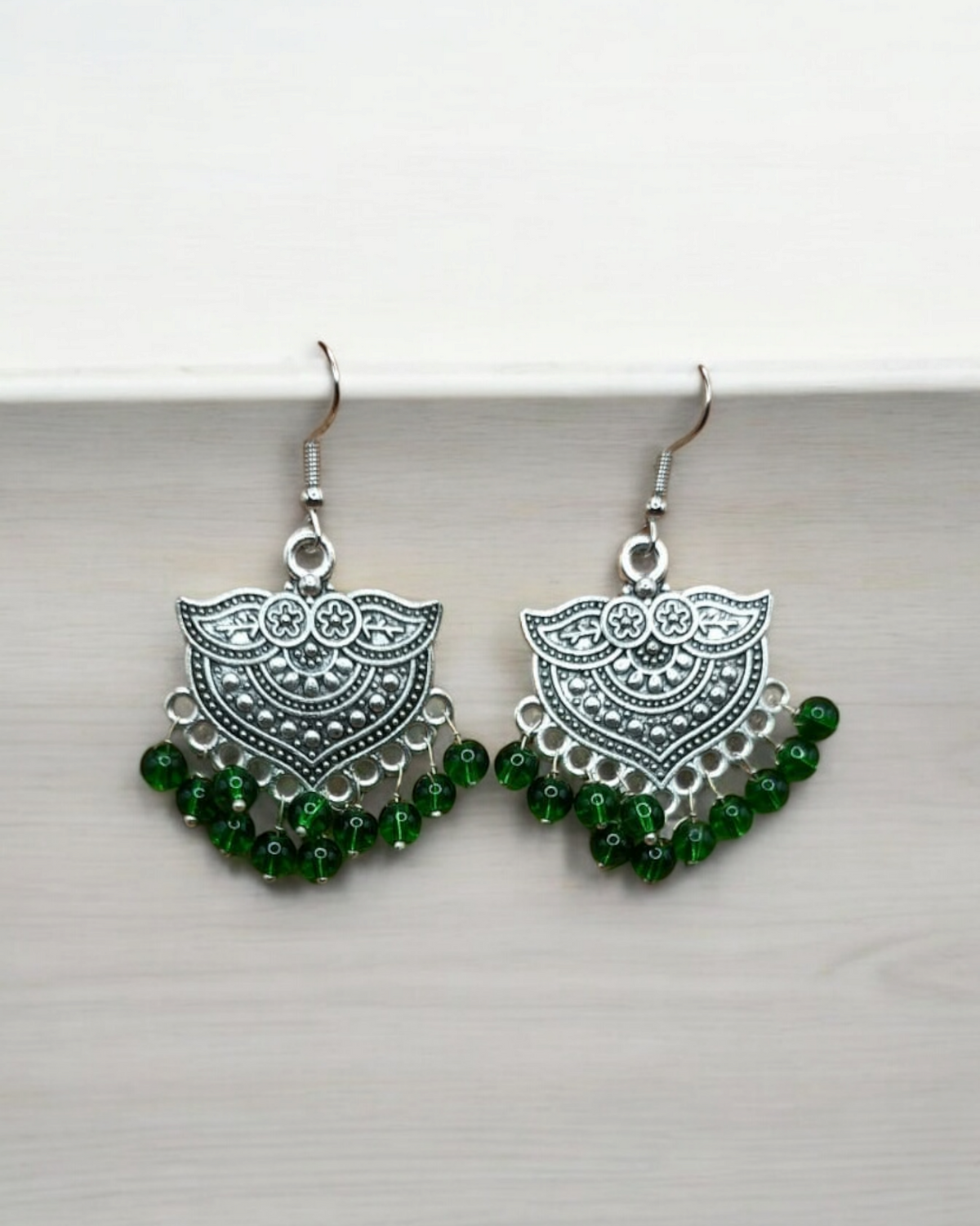 Handcrafted Multicolor Oxidized Jhumkas