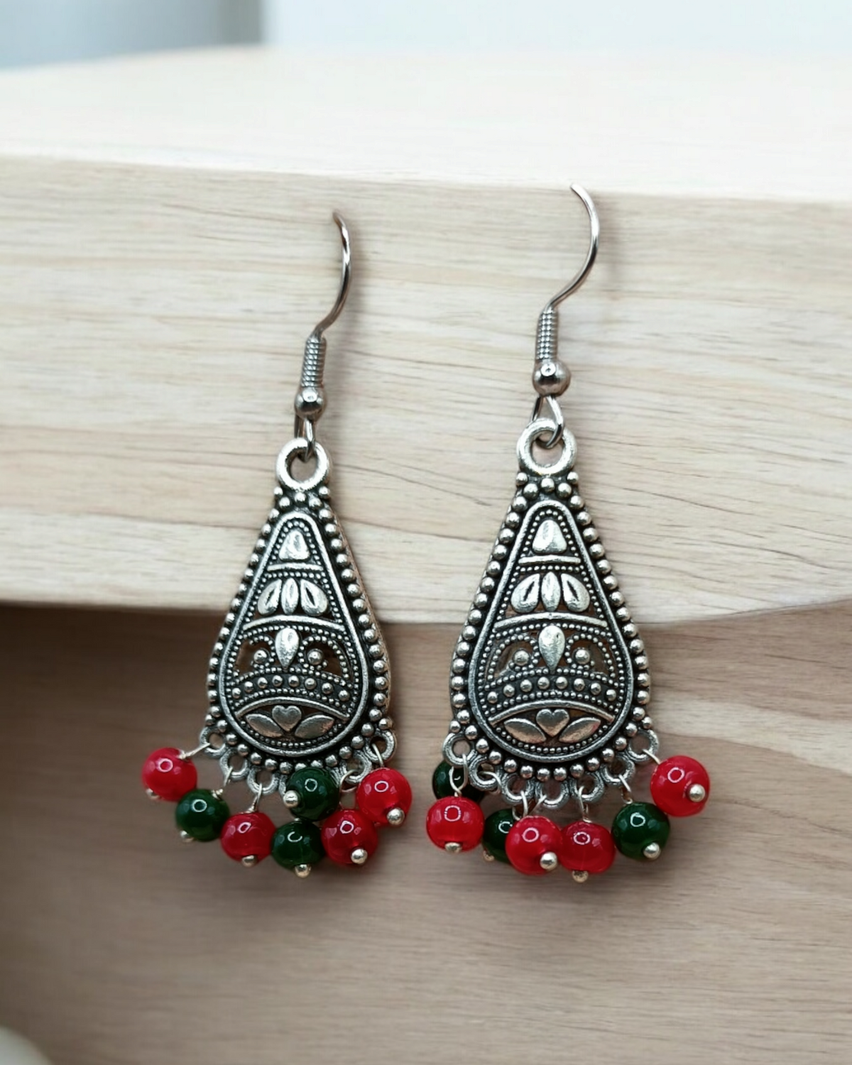 Round Pearl Drop Earrings for Women