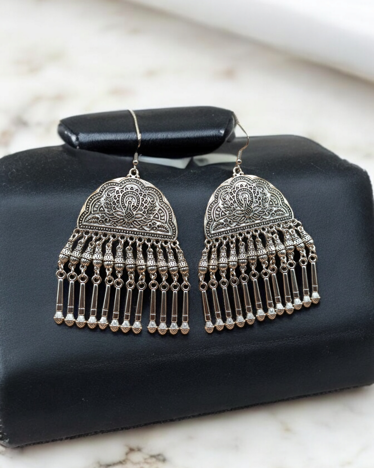 Elegant Oxidized Dangler Earrings