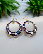 Jaipuri Multicolor Meenakari Pyramid Drop Earrings