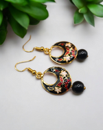 Jaipuri Meenakari Hand-Painted Small Chand Bali