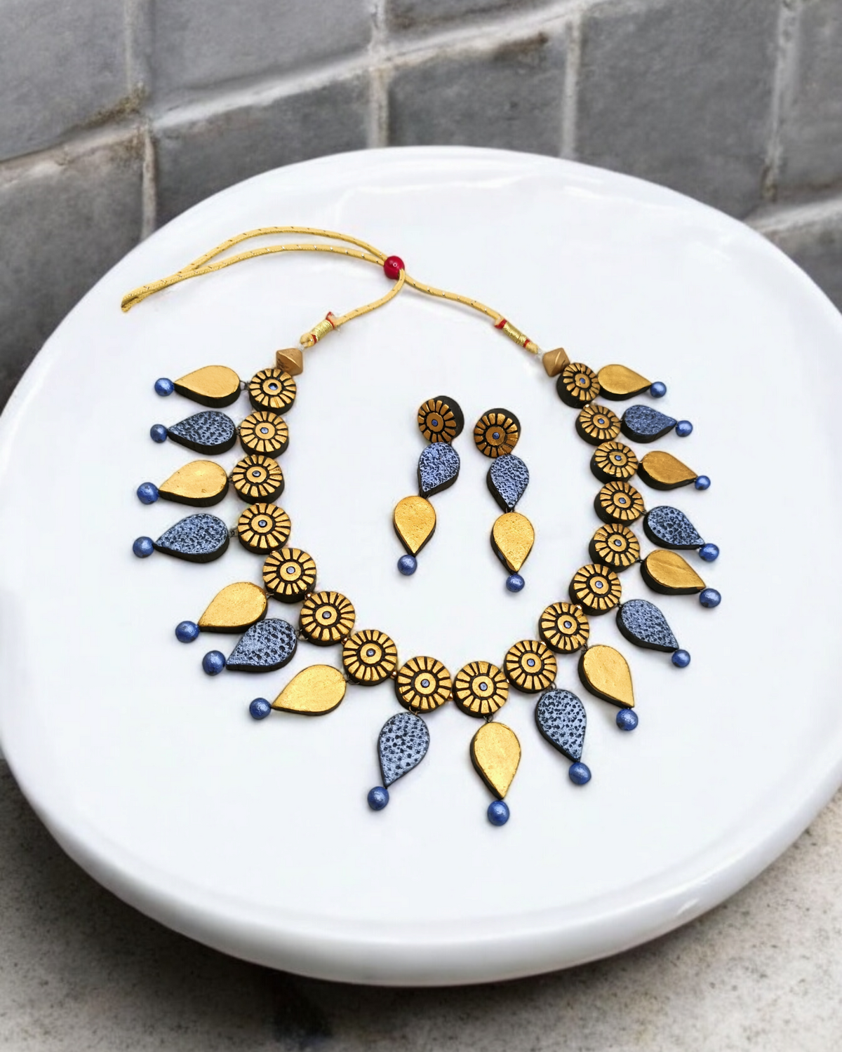 Traditional Terracotta Necklace Set for Ethnic Look