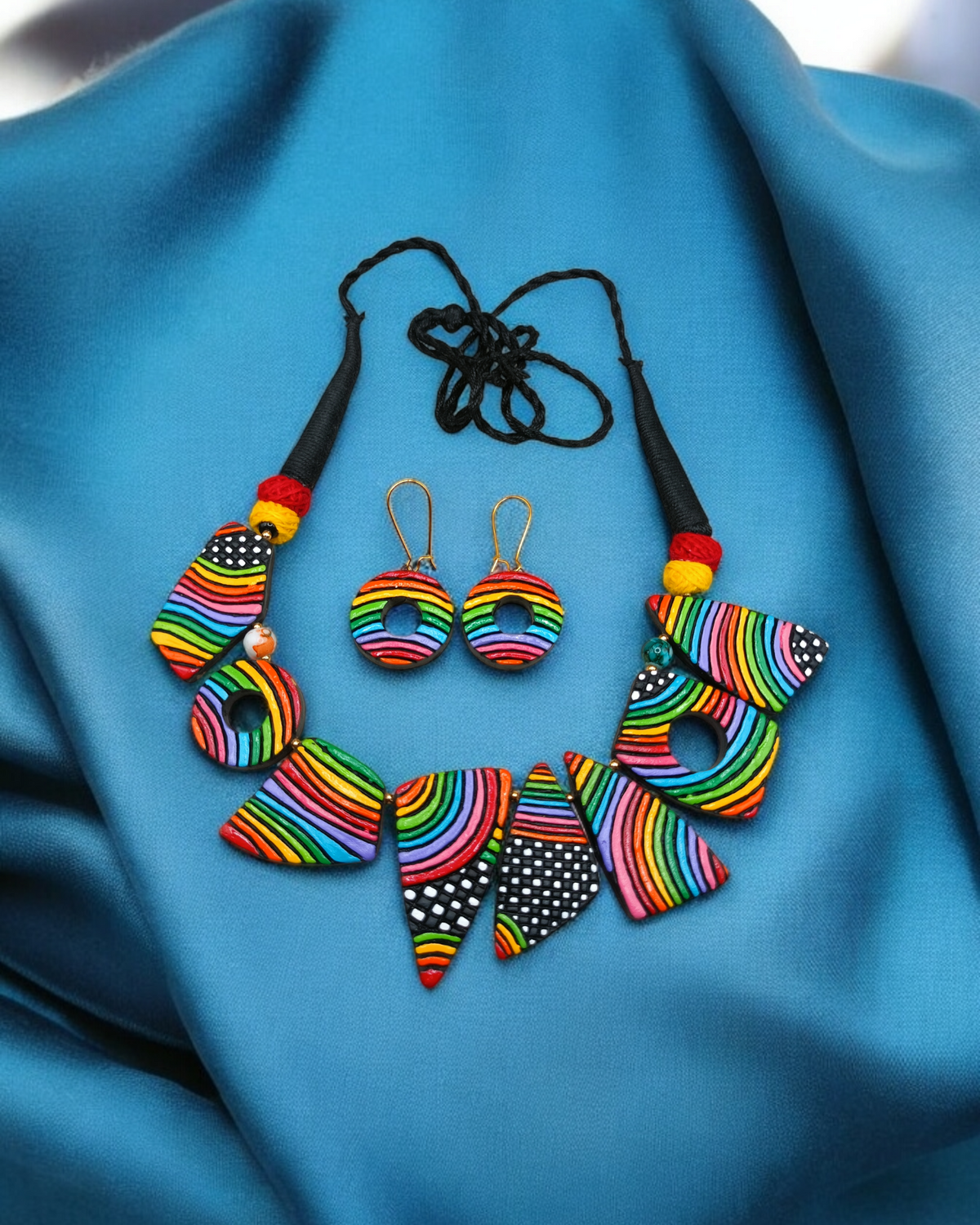 Designer Terracotta Necklace & Earring Set