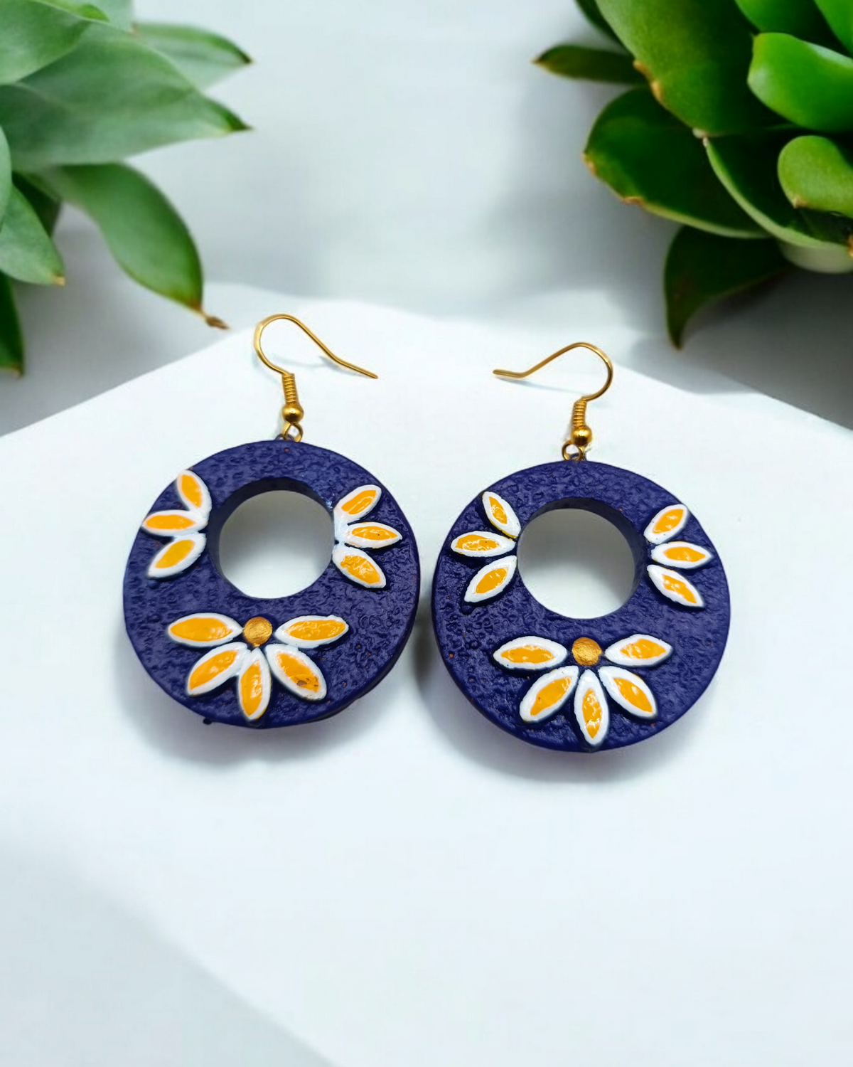 Handcrafted Terracotta Bird Earrings