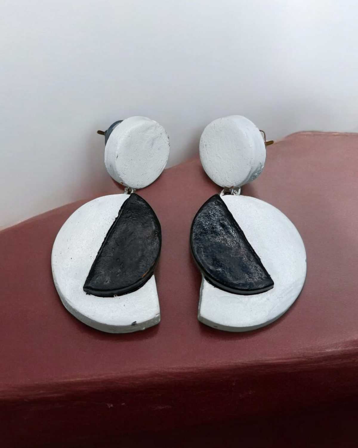 Elegant Terracotta Drop Earrings