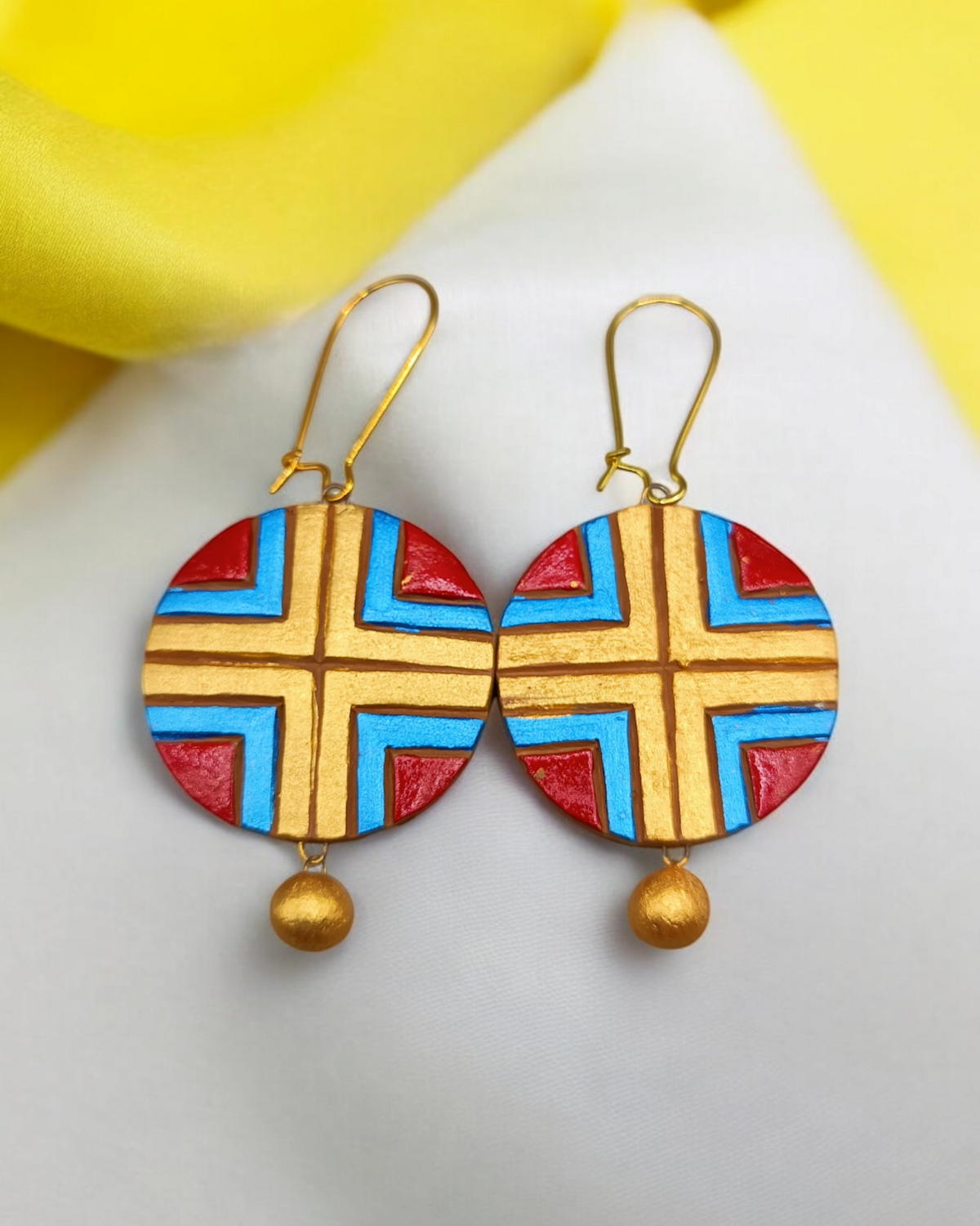BeautifulDrop Terracotta Earrings MultiColor