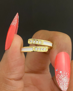 Adjustable Gold Stone Ring