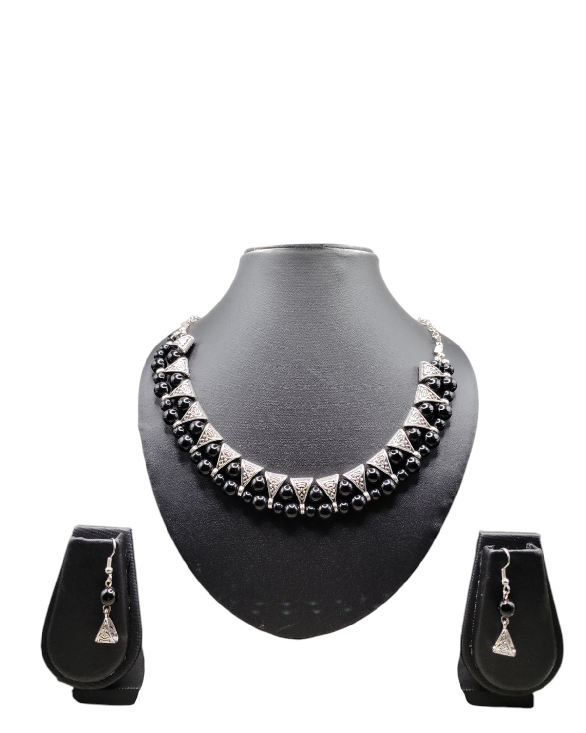 Black Pearl Oxidized Jewelry Set