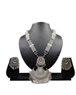 Statement Oxidized Jewelry Set – Necklace & Earrings